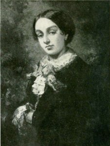 George Sand (1804-1876) P av Jean Baptiste Isabey