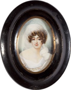 Porträtt av Maria grevinna Walewska 1786-1817 av Jean Baptiste Isabey