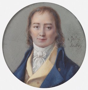 Porträtt av kompositören André Ernest Modeste Grétry 1741-1813, 1786-1788. av Jean Baptiste Isabey