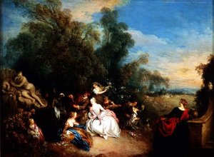Avkoppling på landet av Jean Baptiste Joseph Pater