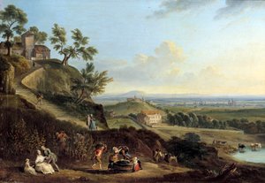 Landskapsmålning av Jean Baptiste Lallemand (1710-1803) av Jean Baptiste Lallemand