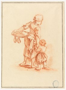 En kvinna som leder ett barn av Jean Baptiste Le Prince