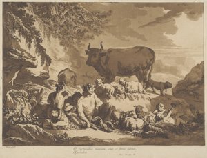 O hur oerhört lyckliga kunde bönder vara, 1768 av Jean Baptiste Le Prince