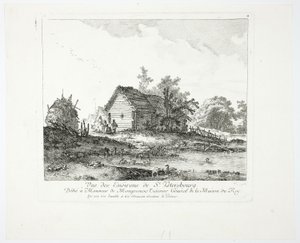 Utsikt nära St. Petersburg av Jean Baptiste Le Prince