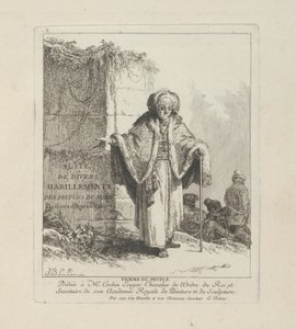Woman of the People, tallrik ett från Miscellaneous Clothing of the Northern Peoples av Jean Baptiste Le Prince