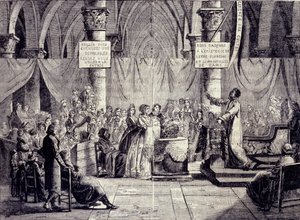 Dop av medlemmar av teofilantropisekten mellan 1796 och 1800.