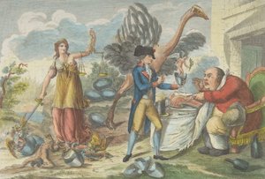 Den nionde av Thermidor, eller den engelska överraskningen..., 1795. av Jean Baptiste Marie Louvion