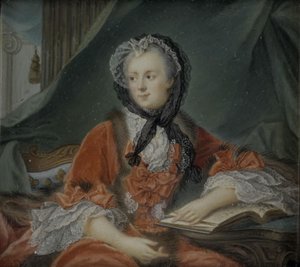 Porträtt av Marie Leszczinska, Frankrikes drottning (1703-1768)