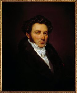 Porträtt av greve Louis Marchand (1791-1876) Napoleon I:s första betjänt från 1814 till 1821. målning av Mauzaisse Jean Baptiste (1784-1844). h s/t 0,74 x 0,6 m. Malmaison. Slottsmuseet