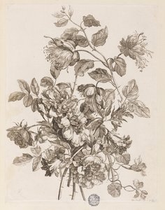 Tallrik från "The Book of All Kinds of Flowers from Nature"