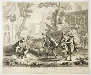 Ankomst av komikerna av Jean Baptiste Oudry