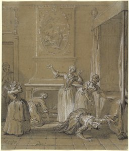 Vi hittar den döda kroppen av värden som vi hade gömt av Jean Baptiste Oudry