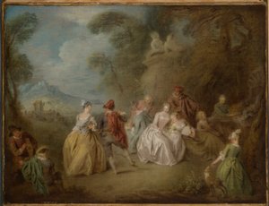Hövlig scen i en park av Jean Baptiste Pater
