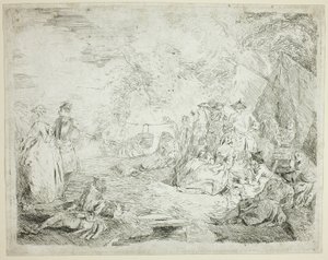 Trupperna vilar av Jean Baptiste Pater