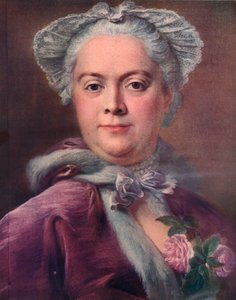 Madame Valade, c1746 av Jean Baptiste Perronneau