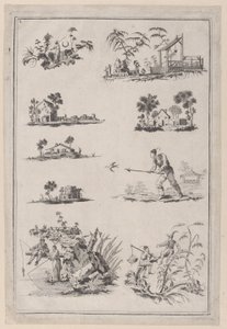 Chinoiserie Ornaments, ca. 1760-85. av Jean Baptiste Pillement