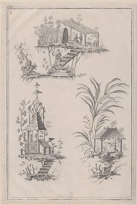 Chinoiserie Ornaments, ca. 1760-85. av Jean Baptiste Pillement