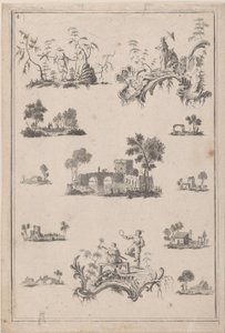 Chinoiserie Ornaments, ca. 1770. av Jean Baptiste Pillement