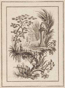 Figurer i trädgården av Jean Baptiste Pillement