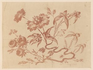 Flower Boughs, från "Collection of Different Fantasy Flowers in Chinese Taste" av Jean Baptiste Pillement