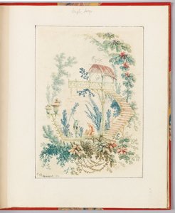 Ornamental design från "Nouvelle suite de cahiers arabesques chinois a l