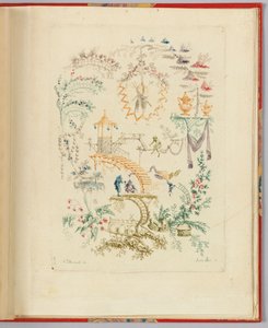 Ornamental design från "Nouvelle suite de cahiers chinois a l