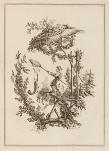 Tavla 11, från "Suite of Twelve Fishermen and Hunters" av Jean Baptiste Pillement