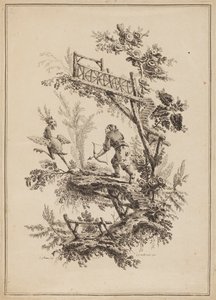 Tavla 12, från "Suite of Twelve Fishermen and Hunters" av Jean Baptiste Pillement