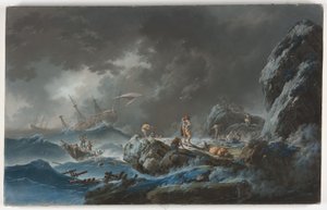 Skeppsbrottet av Jean Baptiste Pillement