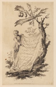 Titelsida, "Samling av flera kinesiska barnspel" av Jean Baptiste Pillement