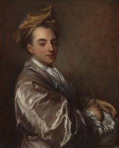 Porträtt av en skulptör av Jean Baptiste Santerre