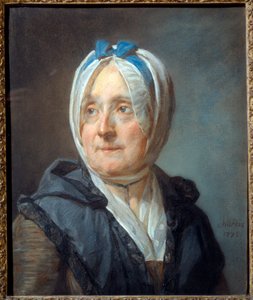 Porträtt av Madame Chardin född Francoise Marguerite Pouget (1707-1791) Pastellmålning av Jean Baptiste Simeon Chardin (1699-1779) 1775 Sön. 0,46x0,38 m - Porträtt av Madame Chardin född Francoise Marguerite Pouget (1707-1791). Pastellmålning av Jean Bapt av Jean-Baptiste Simeon Chardin