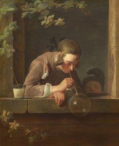 Såpbubblor. Omkring 1733/34 av Jean Baptiste Simeon Chardin
