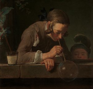 Såpbubblor, ca. 1733-34. av Jean Baptiste Simeon Chardin