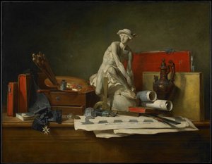 Konstens egenskaper och de belöningar som ges dem av Jean-Baptiste Simeon Chardin