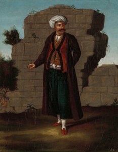 Man från ön Mykonos av Jean Baptiste Vanmour (workshop of)