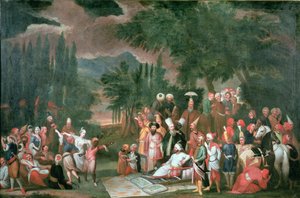 Ett turkiskt jaktparti med sultan Ahmed III