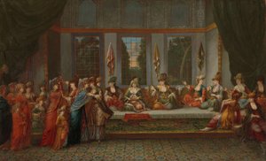 Grekiskt bröllop, ca 1720-37 av Jean Baptiste Vanmour