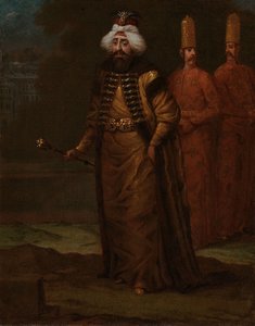 Sultan Ahmed III, ca 1727-30 av Jean Baptiste Vanmour
