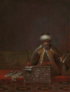The Reis Effendi, chef för kansliet Resan Effendi, kanslichef av Jean Baptiste Vanmour