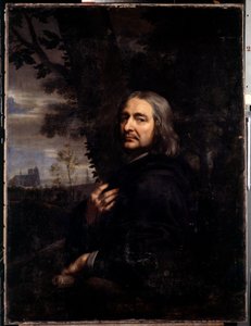 Philippe de Champaigne, farbror till konstnären (1602-1674) Kopia av ett försvunnet självporträtt. Målning av Jean Baptiste de Champaigne (1631-1681) 1668 sön. 1,2x0,9 m