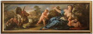 Latona och de lykiska fiskarna, ca 1715-16 (olja på duk)