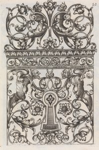Olika stycken av låssmeder, sidan 11 recto, ca. 1663. av Jean Berain