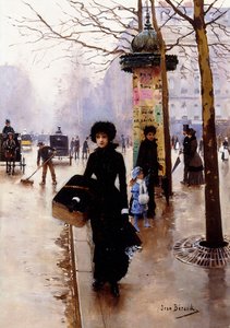 Till parisisk; En parisisk kvinna, av Jean Beraud