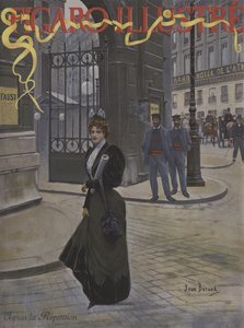 Après la Repetition (Efter repetitionen). Omslag till Le Figaro Illustre, april 1896