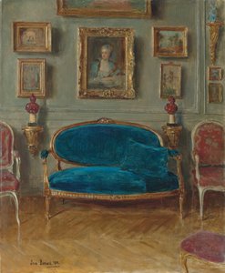 Den blå soffan, 1912 av Jean Beraud