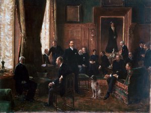 Grevinnan Potockas salong, 1887 av Jean Beraud