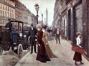 Rue de la Paix i Paris, ca. 1900 (målning) av Jean Beraud