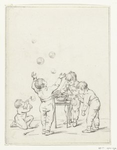 Bubblablåsande barn av Jean Bernard
