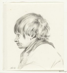 Byst av en pojke, till vänster av Jean Bernard